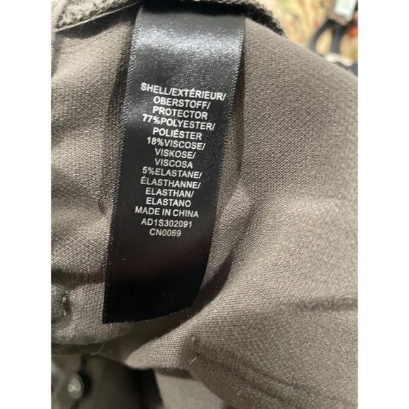 Adrianna Papell Pants Career Pants Wide Leg front patch pocket army green sz 10 - Picture 5 of 7